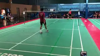 Aya Ohori vs Ho-Shue US Open 2018 Badminton Training Friendly Game Warm Up SG2