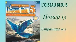 L’oiseau bleu 5, « Синяя птица 5» учебник, 2 часть, ГДЗ. Номер 13, страница 102