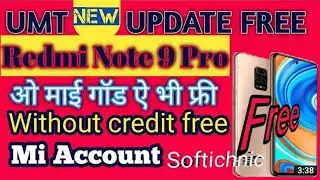 umt dongle mi account free | Redmi note 9 pro mi account with umt dongle free by softichnic #9_pro
