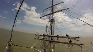 Working Aloft on the Tall Ship Elissa