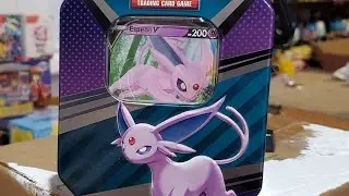 pokemon V heroes espeon tin opening