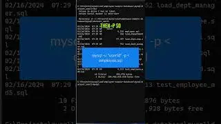 Load MySQL Database 