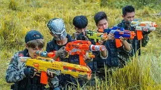 Banana TV : Couple Ultimate Squad Skill Nerf Guns Battle High-tech Crime NERF WAR Rescue Lover
