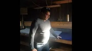 Настоящая оздоравливающая баня . Влажный пар и банная качель.