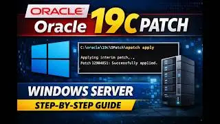 How to apply Oracle Patch in windows #patch #oracle #oracledba