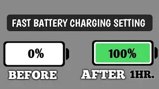 Fast Battery Charging Setting | Fast Charger App | Fast Charging | Fast Battery Charger App