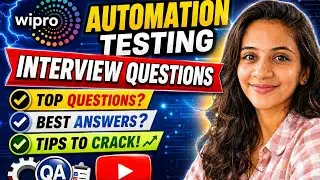 Wipro Automation Testing Interview Questions & Answers | Selenium Java API Testing | Experienced.
