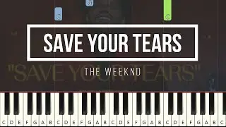 The Weeknd - Save Your Tears (Easy Piano)