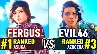T8 🔥 FERGUS (#1 Ranked Asuka) vs EVIL46 (#3 Ranked Azucena) 🔥 Tekken 8 High Level Gameplay