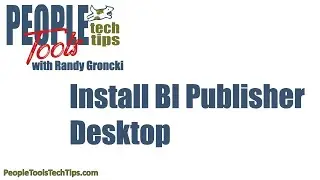 Install BI Publisher Desktop