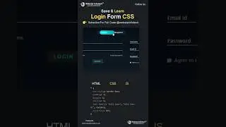 Login /Registration Form Animation CSS |#htmltutorial #css3 #coding #viralshorts