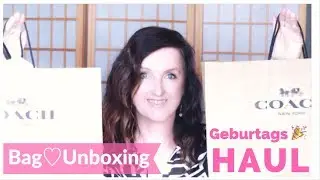 Geburtags TASCHEN UNBOXING 👜  COACH OUTLET HAUL 🎉 Fab4tystyle