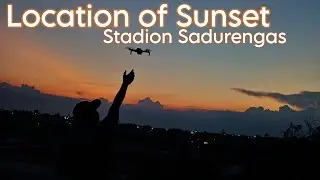 Jalan Jalan Ke Stadion Sadurengas Paser Sambil Menikmati Matahari terbenam #moments #dji #views