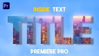 Quickly add VIDEO inside TEXT in ADOBE PREMIERE PRO (SUBTITLE)