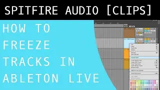 How To Freeze Tracks In Ableton Live