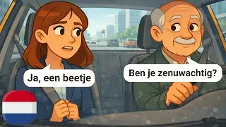 START LEARNING Dutch with Simple dialogues (With Subtitles) | A1-A2 | Taxi Conversations
