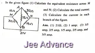 Find the current in each branch and  Equivalent resistance of the unbalanced bridge stone  bridge..