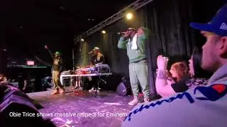 Obie Trice shows massive respect to Eminem (Moncton, New Brunswick, Canada, 2024)