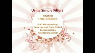 Linux Filter Commands - Part 2