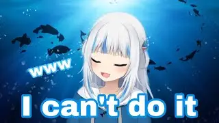 『Hololive』Gawr Gura Struggles Doing Bakemonogatari Tongue Twister