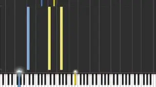 Sweet Dreams - Marilyn Manson (Easy Piano Tutorial) in Synthesia (100% speed)