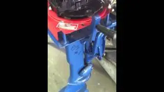 Air cooled outboard engine. Briggs & Stratton outboard engine. Homemade outboard kicker.