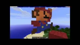 Huge Mario in Minecraft "HD"