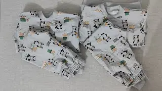 BUNU HERKES DİKEBİLİR! 1 METRE KUMAŞIN VARSA SENDE DENE! PRATİK DİKİM KALIPSIZ PİJAMA DİKİMİ!