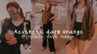 Aesthetic dark orange filter | picsart tutorial | aesthetic edit