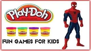 SpiderMan Play Doh  - Suprise SpiderMan - Play Dough Spider