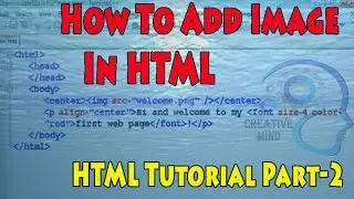 Web design & development। How to add image on HTML। Basic bangla tutorial of HTML part-2