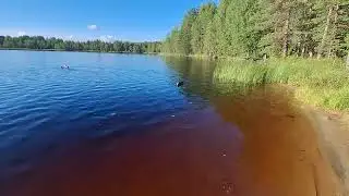 На дачном озере Июль