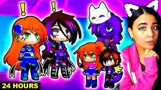 💜 Afton Family Stuck in a Room for 24 Hours! 💜 FNAF Gacha Life Mini Movie Reaction