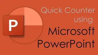 Create a counter in Microsoft PowerPoint using basic shapes and animation