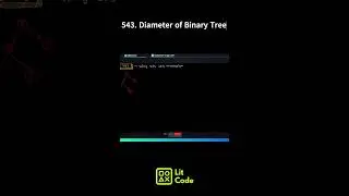 Leetcode 543. Diameter of Binary Tree #shorts #python #leetcodechallenge #coding #leetcode