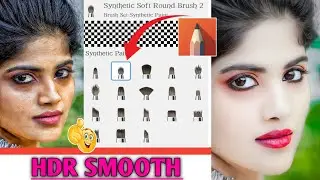 HDR Face smooth new tricks skin whitening face smooth photo editing || Autodesk Sketchbook new trick
