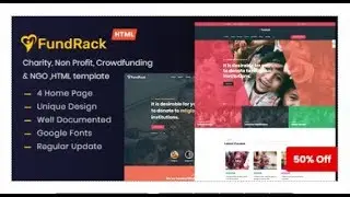 FundRack - Charity HTML Template | Themeforest Templates