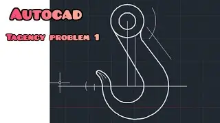 TANGENCY PROBLEMS 1 in /Technicaldrawing/ Autocad /Engineering drawing.