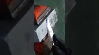 Making sharp knife from wrench