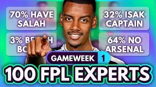 I asked 100 FPL Experts for their Gameweek 1 teams, and this is what I found out... | FPL 2024/25
