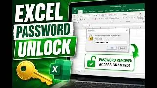 How to unlock the excel file password protected || how to open a password protected excel file