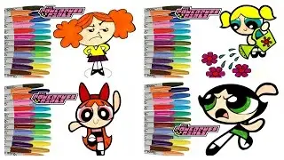Powerpuff Girls Compilation Coloring Book Pages Blossom Buttercup Bubbles Princess Morbucks