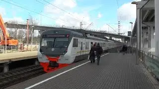Электропоезд ЭД4М-0458 ЦППК платформа Тестовская
