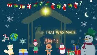 John 1:3 Christmas Bible Verse || Bible Verse || Christian Projects