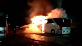 Поджог автобуса