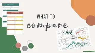 Comparative Essays: What to compare