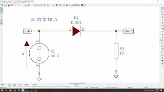 KiCAD & ngspice - Reverse Bias Diode