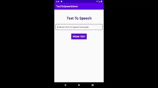 Android TextToSpeech Example