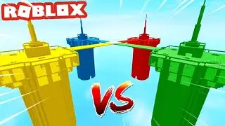 КТО ОКАЖЕТСЯ СИЛЬНЕЕ?/ЖЕЛТЫЕ vs СИНИЕ vs ЗЕЛЕНЫЕ vs КРАСНЫЕ/ Roblox