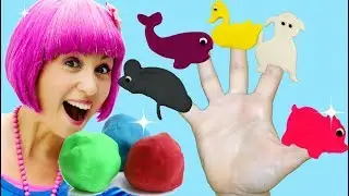 Daddy Finger Family Song - Five Finger Play Doh Animal Family | Rhymes For Children - Debbie Doo!